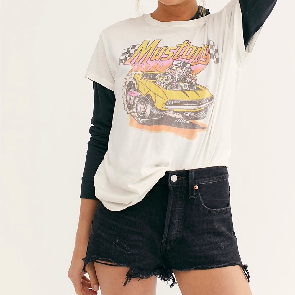 Black 501 Levi’s shorts